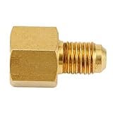 Brass Support 1/4'' SAE AG to G1/4'' IG Nitrogen Regulator Adapter Fittings,These Tank Adapters are Service Tools, Can Be Applied to Vacuum Pump