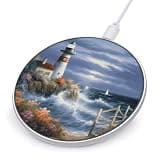 Lighthouse Diamond Painting Wireless Charger, Fast Charging Pad