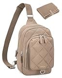 Trahzia Mini Diaper Bag with Portable Changing Pad, Small Crossbody Diaper Purse with Wipe Pouch for Travel and Daily Use, Camel (Empty Bag)