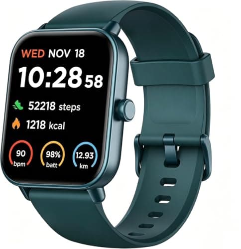 Quican Smart Watch, Compatible with iPhone & Android, Bluetooth Call with Alexa Built-in, Heart Rate/Sleep Monitor, Fitness Tracker Watch, Lightweight Sport Band, Gift for Women Men,1.85" HD