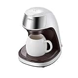 Single Serve Coffee Maker, Compact Portable Drip Machine for Home and Office, Includes Ceramic Mug