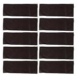 10PCS Empty Sand Bags, Heavy Duty Flood Protection Sandbags Thickened Sand Bags with Drawstring for House Door Garage Basement (9.8x27.6in) (Coffee)