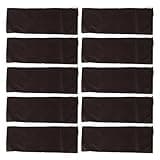 10PCS Empty Sand Bags, Heavy Duty Flood Protection Sandbags Thickened Sand Bags with Drawstring for House Door Garage Basement (9.8x27.6in) (Coffee)
