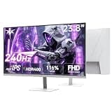 KTC 24 Inch 240Hz Gaming Monitor,1080P PC Computer Monitor FHD, Fast IPS Panel, HDR 400, Adaptive Sync, 1ms(MPRT), 116% sRGB, HDMI Display Port, Eye Care, VESA Mount, White H24F7