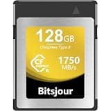 Bitsjour 128 GB CFexpress Type B Card, Smooth RAW 8K Video and Photo, Digital CF Express Memory Card for Cameras Camcorder