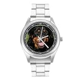 FodPand Analog Men Stainless Steel Band Watch Big Face Silver Wristwatch