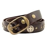 Milwaukee Leather Men's Premium Leather Biker Belts w/Interchangeable Buckle -1.5 in Wide - In Various Designs - 44