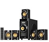 Bobtot Small Subwoofer Home Theater for TV Surround System 5 Wired Speakers Amplifier 4 inch Woofer Built-in Receiver Support ARC Optical Bluetooth Input for Projector