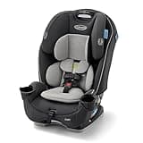 Graco Slimfit 3-in-1 Convertible Car Seat, Slim Car Seat with Space-Saving Design, Highback Booster Seat with 10-Position Headrest, Rear Facing and Forward Facing Carseat, Darcie
