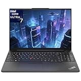 Lenovo ThinkPad E16 Laptop Computer, AI-Ready for Enterprise Business Work, Intel Ultra 7 255H (32GB DDR5, 1TB SSD), Fingerprint Reader, Long Battery Life Fast Charging, Windows 11 Pro, Crabon Black