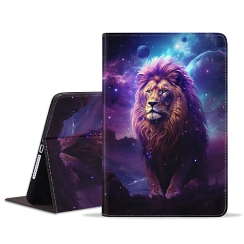 BXIKEOPIU for Samsung Galaxy Tab A9 Plus Case 11 Inch 2023 (Model: SM-X210/X216/X218), Slim PU Leather Stand Folio Cover with Auto Wake Sleep, Lion