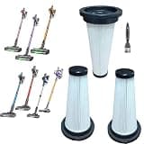 3Pack Hepa Filters Replacement Compatible with SUXIANGVAC Cordless Vacuum A27, Washable Cone Filters Compatible with VOKENE & VICEASE& OIRFND A27& TITIPOY A27 Series