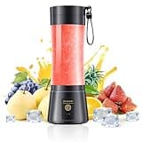 Cordless Mini Portable Smoothies Blender - Personal Size Blender with 380Ml Traveling Juice Cup, Powerful Blending Easily Squeezed in Sports/Travel