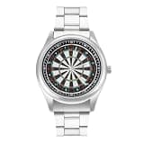 FodPand Mens Stainless Steel 3-Hand Analog Watch Easy Reader 40mm Dial