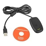 Wireless USB Gaming Receiver Adapter Compatible with Microsoft Xbox 360 Controller Bluetooth Receiver Adapter for for Xbox 360 Controller Desktop PC Laptop Gaming