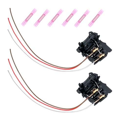 2 Pcs H7 Light Socket Harness Wire Connectors,Headlamp Socket Adapter with 3-Wire Pigtail Compatible with Ford Mondeo Focus 2 MK2 Focus 3 MK3, Length=7.87"/20cm