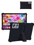 for POPUX P11 Pro (11 Inch) Android 16 Tablet Protective case, ZBAGUG Shockproof Lightweight Silicone Protective Cover with Stand, Child-Friendly Protection, Easy to Clean Design, Black.