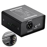 SinLoon XLR1-BOX - Noise Isolator, Single Channel with XLR & 6.35 mm Sockets, 3-Stage Attenuation, Passive - Ideal for Studio, Home HiFi & Car Audio