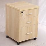UYCVT Mobile File Cabinet Wooden Desk Storage Organizer Office Document Chest with Drawers Stylish Nightstand for Home & Office – Versatile Lagerschrank for Documents-C