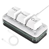 Copy Paste Button | 3-Key Mechanical Ergonomic Button - Computer USB Copy Paste Keyboard | for Home Office Travel Daily Working Playing Game Design