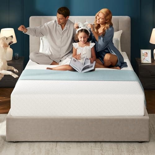 Seventable Twin Mattress, 8 Inch Cooling Gel Memory Foam Mattress in a Box, Medium Firm, Fiberglass Free, Pressure Relief & Breathable, CertiPUR-US Certified, White