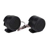 Omquot Super Powerful Round Car Speaker Tweeter for Car Audio System, 2 Pieces, Non-Magnetic Buzzer 12V 500W, Compact Size