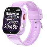 Transformers 4G Kids Smart Watch Phone, GPS, Video Call, Waterproof- Purple