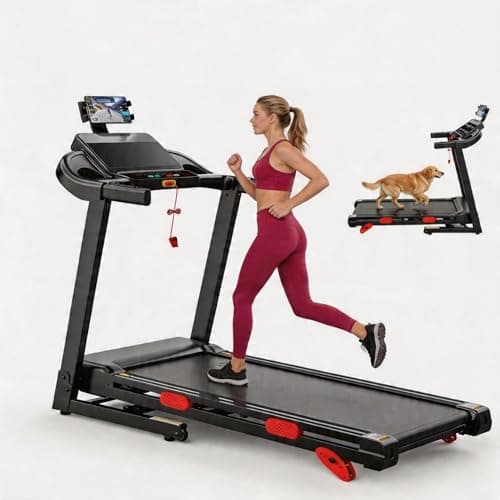 10% Incline Treadmill with Handrail 300 lbs Capacity
