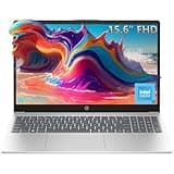 HP Pavilion 15.6 Laptop Computer for Daily Work & Student Home Study, Lifetime Office 365, Intel N100, 8GB RAM, 256GB SSD, Fast Charging, Long Battery Life, Windows 11 Home