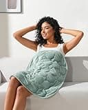 Kivik Weighted Lap Blanket Adults, 7 lbs Weighted Pad, 24"x29", Sage Green, Heavy Travel Blankets Throw, Small & Mini Portable Pads, Breathable & Warm Gift