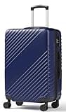 24 Inch Checked Luggage, ABS Hardside Suitcase with Spinner Wheels, Lightweight Medium Luggage with TSA Lock for Women and Men, Expandable Travel Suitcase for Business, Road Trips & Family Vacations