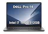 Dell Pro 14 (Next Gen Latitude 5450) Business Laptop (14" FHD+ Anti-Glare, Intel 10-Core i7 150U, 16GB DDR5, 512GB SSD), IR Webcam, Backlit, Thunderbolt 4, Wi-Fi 6E, Win 11 Pro, Magnetite, PC14250
