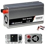 1000W Power Inverter Car Solar Converter Adapter Charger, 12V to 110V, Six Protection (12V to 110V)