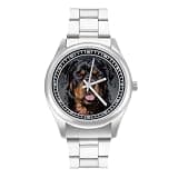 FodPand Analog Men Stainless Steel Band Watch Big Face Silver Wristwatch