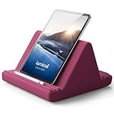 Lamicall Tablet Pillow Stand, Pillow Soft Pad for Lap - Tablet Holder Dock for Bed with 6 Viewing Angles, for iPad Pro 9.7, 10.5, 11, 12.9 Air Mini 4 3, Kindle, Galaxy Tab, E-Reader, Purplish Red