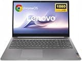 EBRANE Lenovo IdeaPad 3i Chromebook Laptop, 15.6" FHD Display, Intel Processor, 4GB RAM, 64GB eMMC, ChromeOS, Numeric Keypad, Long Battery Life, Wi-Fi 6 & Bluetooth, for Learning & Everyday Use