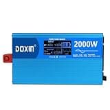 RIWAZO Ower Inverters 1000W 1500W 2000W 3000W 12/24V DC to 110/120/220/240V AC Converter for Vehicles USB Ports Car Charger Adapter with a Cigarette Lighter Ports Plug Outlet(2000W)
