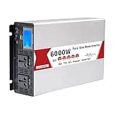 Inverter 12V 24V 48V 60V 72V to AC 220V Pure Sine Wave 6000W 8000W Power Frequency Converter Dual Outlet