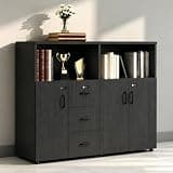 YCZYCZ Lateral File Cabinet with Lock, Metal Office Storage Cabinet, 2 Drawer Lateral File Cabinets for Home Office, A4 Letter Size, Heavy Duty Steel Filing Cabinet for Documents Storage