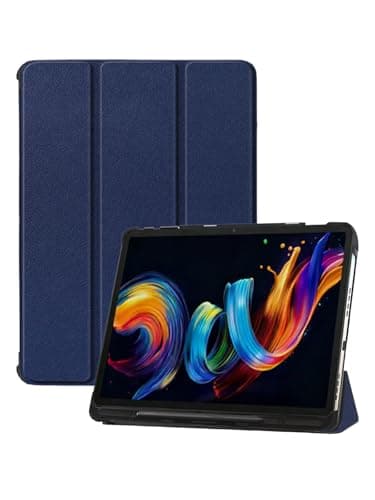 for TCL NXTPAPER 11 Plus 11.5 Inch Tablet Case,BOVUGAC Tri-fold Tablet Case Cover for TCL NXTPAPER11 Plus 11.5",Full Protection, Premium PU, Scratch Resistant.(Dark Blue)