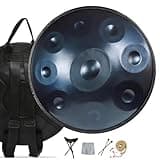 Handpan Drum for Performance 432Hz 440Hz, 22-Inch Steel Tongue Drum D Minor Kurd 9/10/12 Notes, Professional Hand Pan Instrument