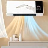 Wall Heater, Electric Space Heater for Bedroom 2000W Electric Heater,Adjustable Thermostat,Timer, Safety Protection,Quiet Fan-less Design,Cooling & Heating Dual Mode with Remote Control