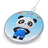 Panda Design Wireless Charger Magnetic Phone Induction Charger 10w Fast Wireless Charging Station Compatible with iPhone 17 16 15 14 13 12 Pro Max Samsung Galaxy S25 S24 S23