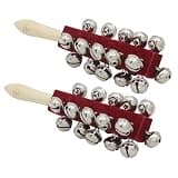 2 x 21 Pcs Musical Percussion Sticks with Wooden Handle for Holiday Wedding Birthday Easy to Use Wooden Handle