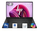 HP 17.3" Large Screen Laptop, Latest Intel Core 5 Processor, 16GB RAM, 256GB SSD, 2026 Edition, Full-Size Keyboard with Num Pad, Wi-Fi 6, Windows 11 with Copilot, Comfortable Laptop for Everyday Use