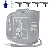 EBQOSK 3XL Extra Large Blood Pressure Cuff for Big Arms (8.7"-26"), Universal Replacement Upper Arm Cuff with 8 Connectors, Adjustable Soft Nylon BP Monitor Cuff Attachment for Adults