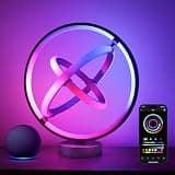 Lepro TB1 AI Smart Table Lamp, RGB+IC Addressable Color Changing Desk Light Alexa Google Home Enable, Music Sync, DIY Endless Scenes, APP Control Cool LED Lamp for Room Decor Ambient Lighting, 2.4 GHz