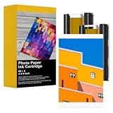 ALZ-LZHQ Compatible with Dock Plus and Dock Plus ERA Photo Printer Ink and Paper PHC-80 – 2 Ink Cartridge Refill and 80-Pack Photo Paper;Dye Sublimation, Water & Oxidation-Proof