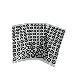 PET 3D Scanning Marker Adhesive Printable 3D Reference Scanner Reflection Marking Film Dot Sticker for Complex Details(Inner 6mm Outer 10mm,1000PCS)