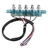 Range Hood Pushbutton Switch, 5 Button Replacement Part for Kitchen Fan(Multicoloured)